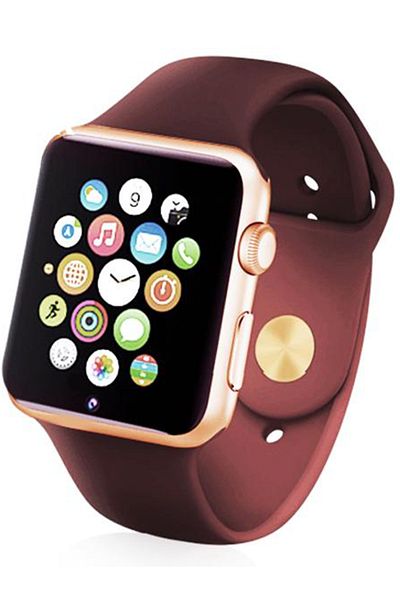 MACON A1 Mobile Smart Watch with Memory and Sim Card Slot - Gold