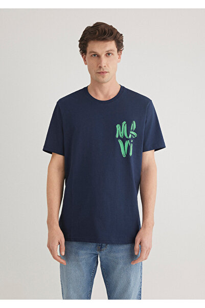Mavi Logo Baskılı Lacivert Tişört Regular Fit / Normal Kesim 0611322-70490