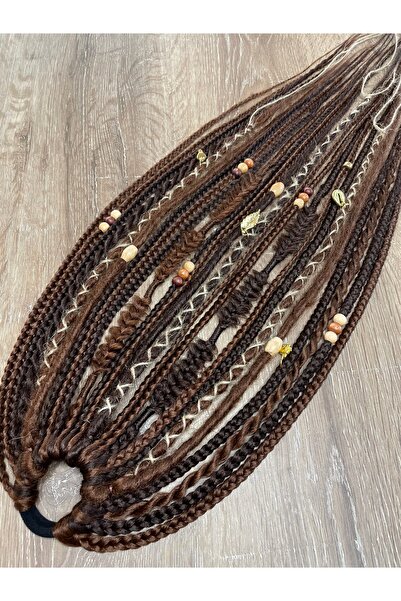 Selin Bengi Rasta Mix African Braid Πόρπη 25 τμχ - Καφέ