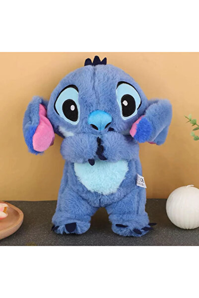 MUREE HEDİYELİK Nefes Alan Peluş Uyku Arkadaşı Stitch Mavi Renk