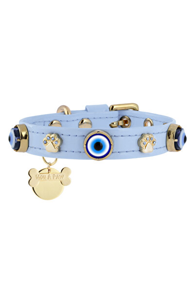 Mon A Paw Nazar Boncuklu Köpek Boyun Tasması Bebek Mavisi
