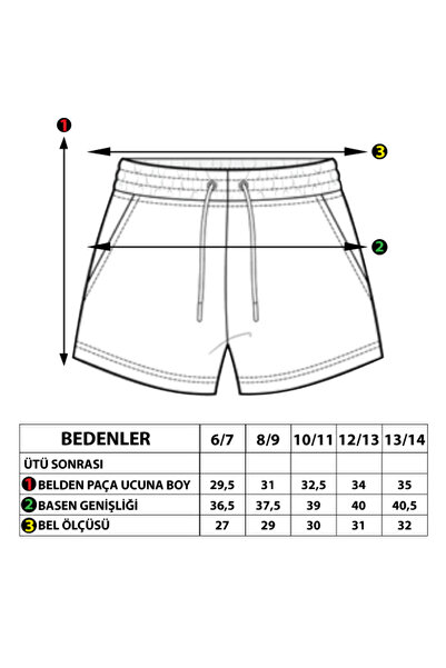 Toontoy Girl's Pocket Zipper Closure Embroidered Shorts