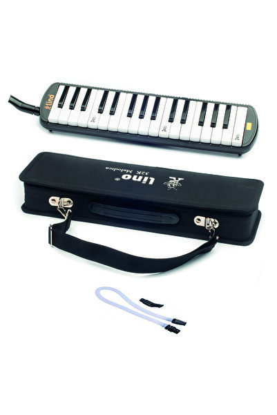 Lino Melodika 32 Tuşlu Özel Çanta Sert Çantalı Siyah (HORTUM AĞIZLIK TEMİZLEME BEZİ OKTAV FORMU)