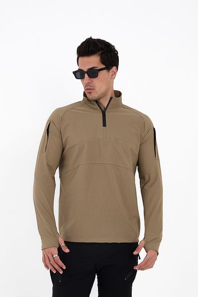 Camp Scoutland Camp136 Outdoor Tactical Water Repellent Ανδρικό μπεζ φούτερ Tactical