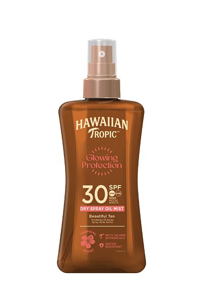 Hawaiian Tropic Kokosový a arganový suchý olej Spf30 sprej Hawaiian Tropic 200 ml