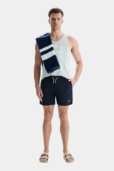 UCLA Perkins Navy Blue Swim Shorts Embroidered Standard Fit Men's Swim Shorts
