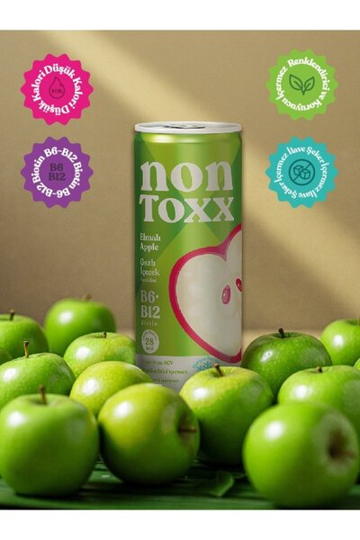 NON TOXX Nontoxx Elmalı, Sirkeli, Gazlı İçecek 250 ML
