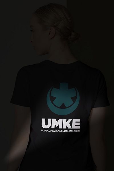 Pratik Medikal Red Umke Crew Neck T-Shirt Unisex