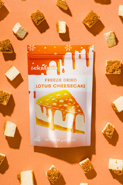 sekafarm Dondurularak Kurutulmuş Lotus Cheesecake 50 Gr , Freeze-Dry Lotus Cheesecake