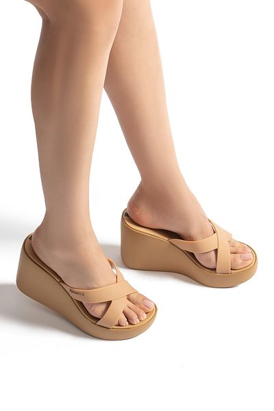 İpanema Γυναικείες παντόφλες High Fashion Slide Μπεζ 35/40