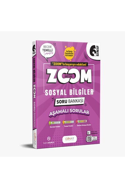 Günay Yayınları 6. Sınıf Zoom Serisi Sosyal Bilgiler Soru Bankası 2025-2026 (...