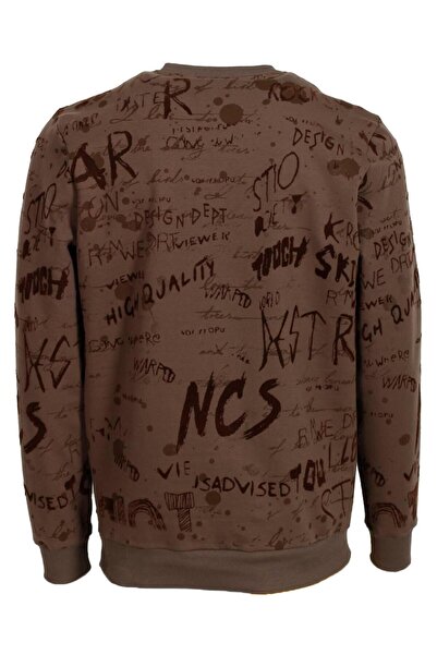 NCS Men's Printed Crew Neck Relaxed Fit Thread Cotton Blended Sweatshirt Jeans 1615