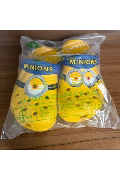 Miniso J2-20.8cm As Shown Anime Miniones Hole Sandals Stuart Dave Slippers Sandals Kawaii Eva Anime Home Be