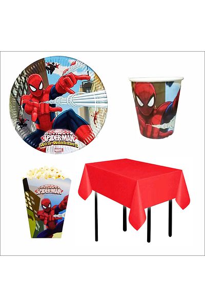 ZENVİVA Spiderman Plate-Cup-M.Box-M.Cover