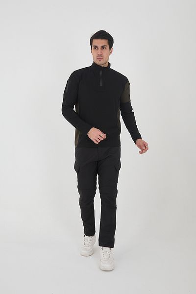 Camp Scoutland Тактически суитшърт Camp138 Outdoor Tactical, водоотблъскващ, за мъже, черно-каки