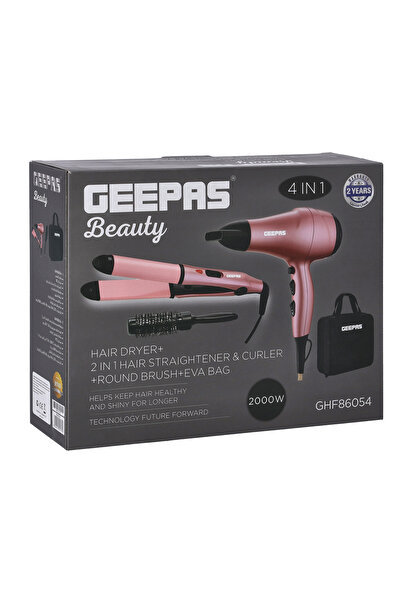 Geepas مجموعة تصفيف الشعر المحمولة مع ضبط درجة الحرارة