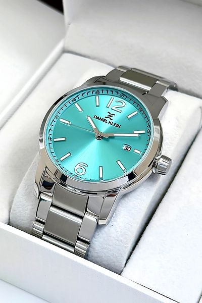 Daniel Klein Men's Wristwatch with Calendar Steel Strap Steel Case Bracelet Gift 3 ATM Waterproof