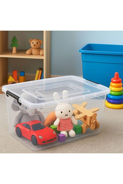 DEEMBRO 70 Lt Wheeled Storage Box 70 Lt Wheeled Storage Container Large Storage Box 41*60*39 cm