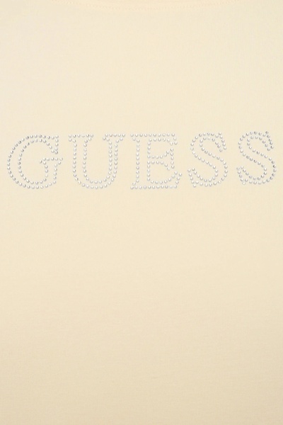 Guess Γυναικείο κοντομάνικο μπλουζάκι Ecru Briana