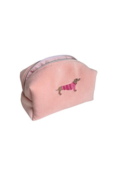 LYIA حقيبة مكياج مطرزة على شكل كلب - حجم متوسط