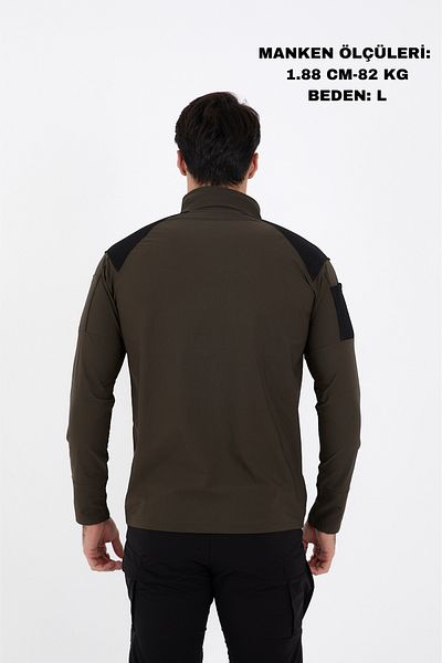 Camp Scoutland Тактически суитшърт Camp137 Outdoor Tactical Su Iticili Erkek Haki