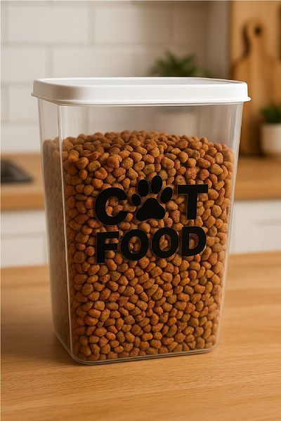 DEEMBRO 3.3 Liter Cat Food Storage Container - Leak Proof and Air Resistant, 1.5 kg New Product