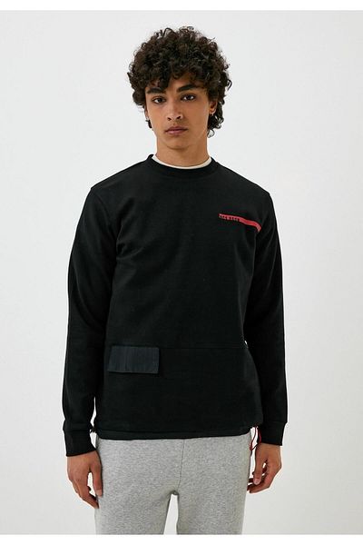 NCS Men's Sweatshirt Black Pocket Detailed 3 Thread Accessory Sweatshirt NCS JEANS 1641
