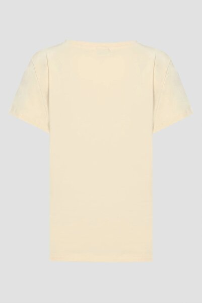 Guess Γυναικείο κοντομάνικο μπλουζάκι Ecru Briana