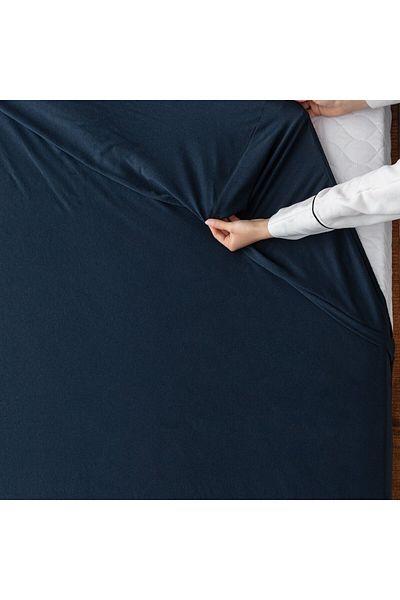 Madame Coco Elastisches Bettlaken aus 100 % gekämmter Baumwolle in Kingsize-Größe