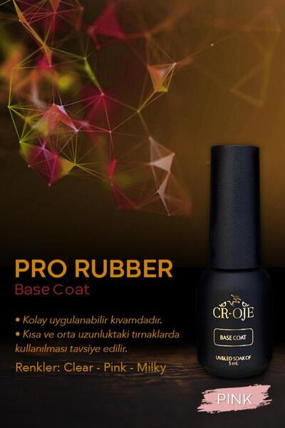 CROJE KALICI OJE Pro Rubber Base Coat - Pınk (5 ml)