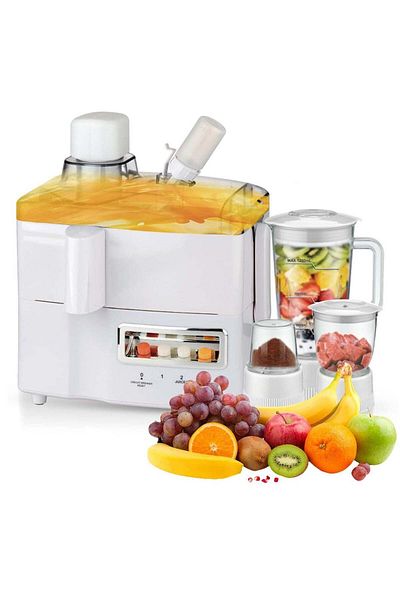 REFURA Juicer Machines, Multifunction 4 In 1 Juicer & Blender Easy To Clean 500W Quiet Motor, Cold P