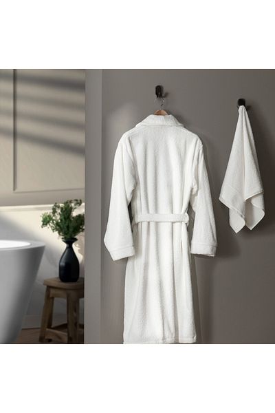 Madame Coco Avril Unisex-Bademantel-Set mit Schalkragen