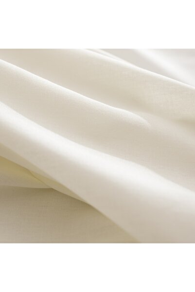 Madame Coco Manon Ranforce Spannbettlaken, 100 % Baumwolle, Kingsize, Ecru