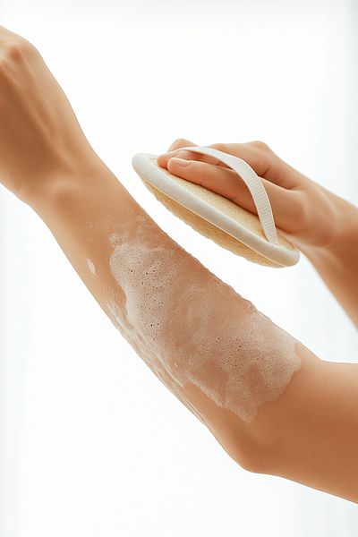 BEYZANA 100% Natural Pumpkin Scrub Fiber Anti-Cellulite and Ingrown Hair
