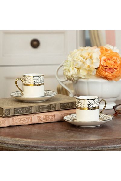 Madame Coco Agréable Kaffeetassen-Set für 2 - 80 ml