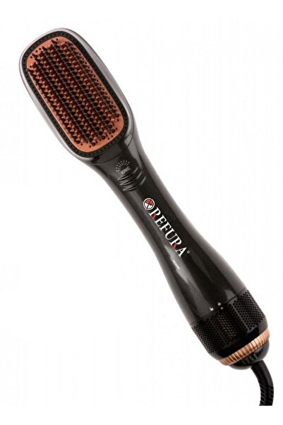 REFURA مجفف شعر ومصفف شعر 2 في 1 فريد من نوعه باللون الأسود بقوة 1200 واط RE-...