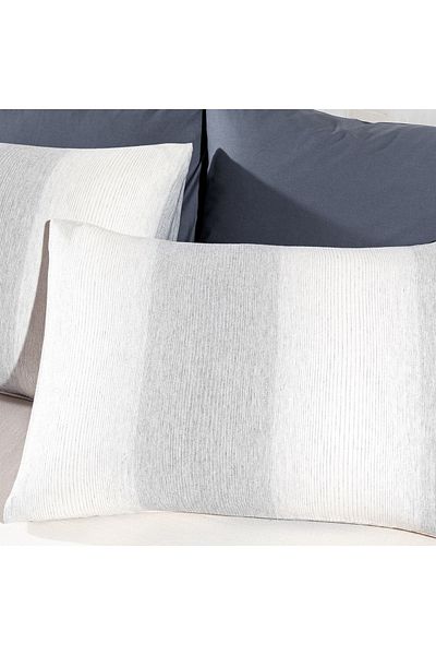 Madame Coco Berthe Doppel-Dobby-Bettbezug-Set - Grau