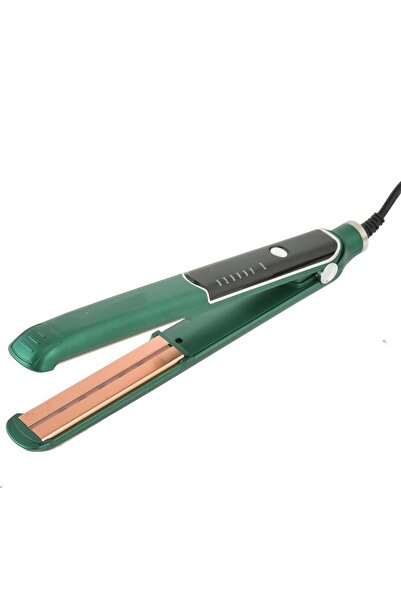 REFURA Hair Straightener for Women with Ceramic Coated Plates, Quick Heatup & Travel Friendly Green