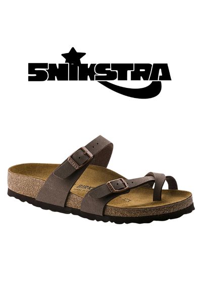 Birkenstock Mayari Bf Nubuck Brown Slippers 071061- Snikstra