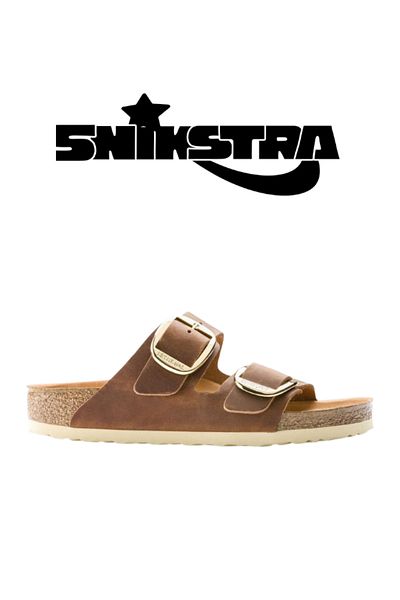 Birkenstock Arizona Big Buckle Fl Women's Brown Slippers 1011073- Snikstra