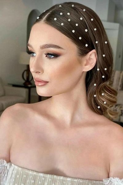Sibelon Self Adhesive Hair Pearl Nail Art Nail Decoration Wedding Engagement Party Pearl