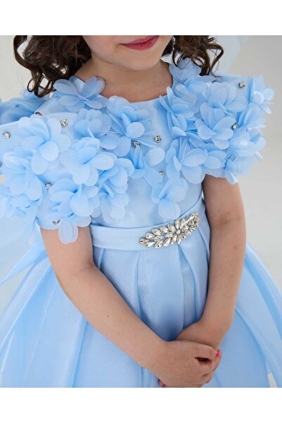 Miss Lorin Kids ÇİÇEKLİ KIZ ÇOCUK ABİYE ELBİSE