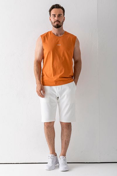 JB John Borners Men's Elastic Waist Laced Pocket Textured Shorts White - 8043