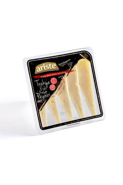 Ariste Keyif Serisi – Dilimli Trakya Eski Kaşar Peyniri 200 gr – (KOYUN SÜTÜ AĞIRLIKLI)
