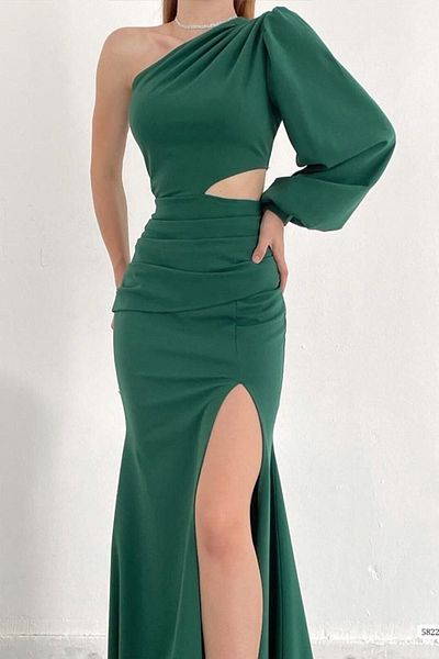 ALFUDO Moda Collection Single sleeve evening dress evening dress