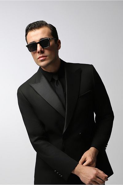 Kiğılı Regular Fit Pointed Collar Double Breasted Tuxedo & Groom Suit