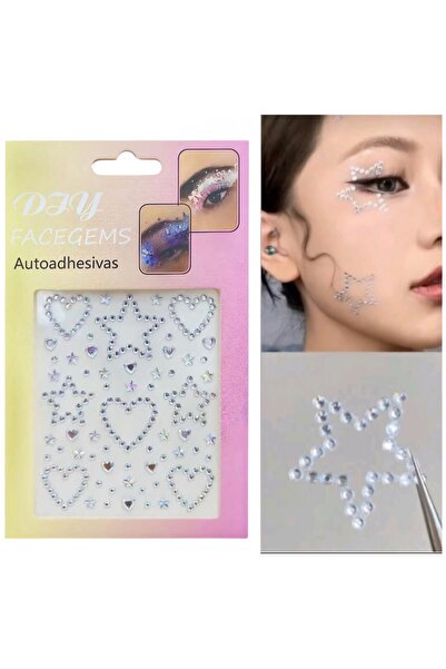 Sibelon Self Adhesive Hair , Face , Body Stone Nail Art Nail Decoration Wedding Engagement Party