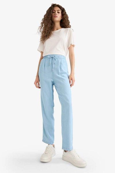 DeFacto Pull On Carrot Fit Pantaloni lavabili cu talie înaltă până la glezne D8236AX25SM