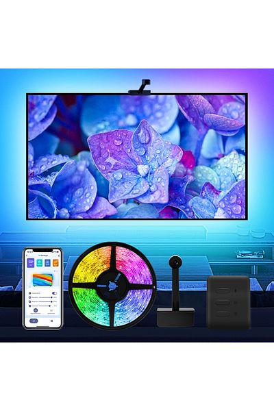 OEM Banda Led Rgbic Pentru Tv, Wifi, Tv Backlight, Control Aplicatie, Pentru Diagonala Tv 55-65in, 3.8 M