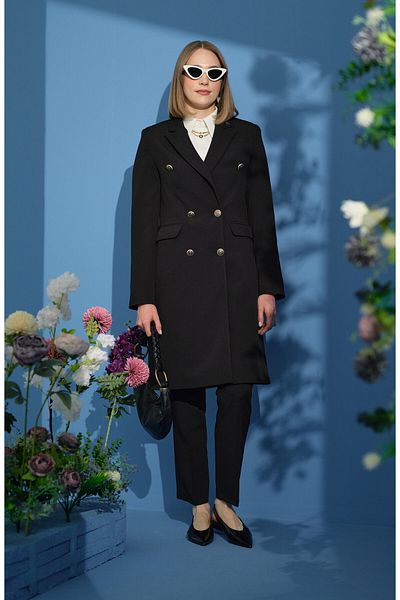 Fatma Atasoy Blazer negru - Jachetă unică